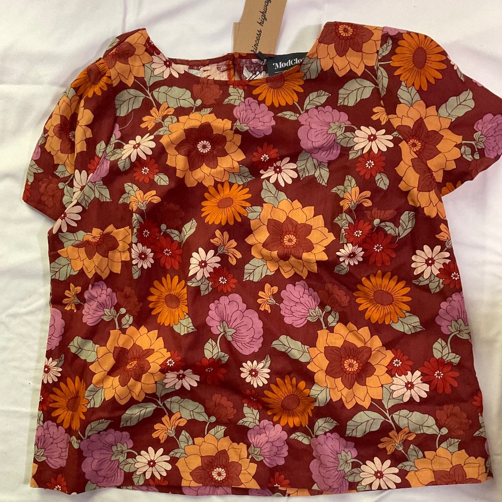 BNWT ModCloth x Princess highway Ginger Floral top